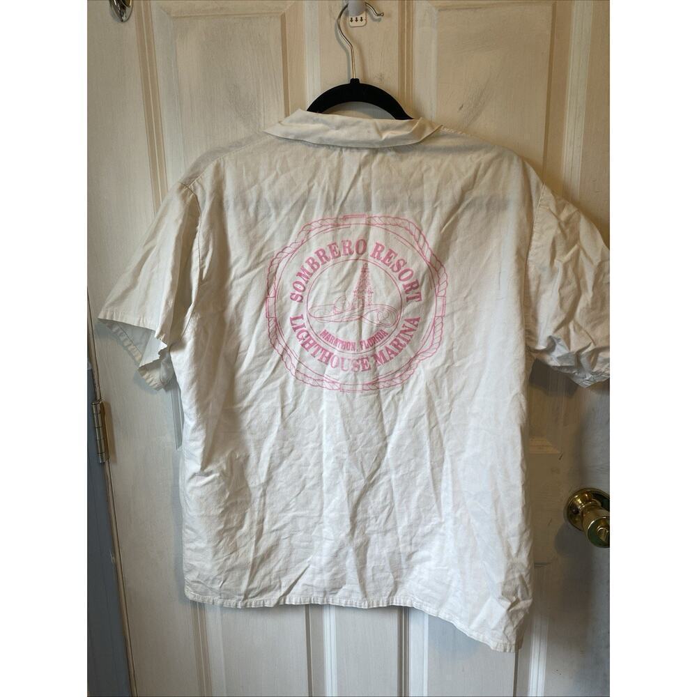 Vintage 90s Quitman Sombrero Resort Short Sleeve Coastal Shirt Unisex S ButtonUp - Picture 9 of 9